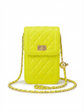 Mini Bolso Porta Móvil Acolchado – Bandolera con Cadena