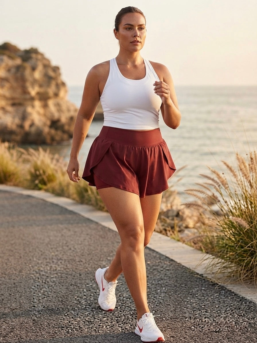 Falda Midi Fluida "Earth Tone"
