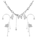 Collar y pendientes de mariposa LaVenty