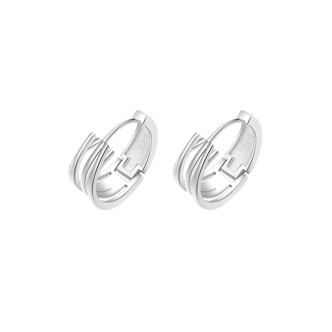 Pendientes de plata de ley para mujeres y niñas